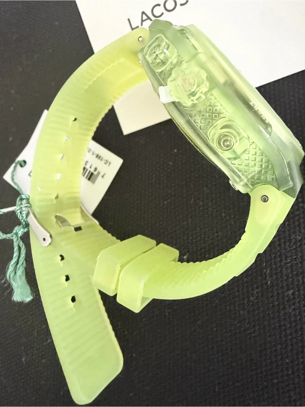 Brand new with tags Lacoste LC33 Unisex Analog & Digital Watch in Lime color
